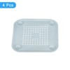 Unique Bargains Square Anti-Slip Bathroom with Suction Cups Drain Protectors 4 Pcs - 3 of 4