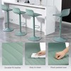 QingMoon PU Leather Bar Stools Set of 2, Adjustable Height Barstools, Modern Swivel Counter Height Chairs with Large Base for Kitchen Island - 3 of 4