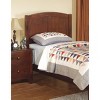 NicBex 16 inch Wide Nightstand with 2 Drawers,Modern Side Table with Round Handle,Bedside Table for Bedroom,Living Room,Brown/Black - 3 of 4