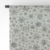 Ninola Design Winter Stars Snowflakes Gray 50" x 64" Single Panel Sheer Window Curtain - Deny Designs - 4 of 4
