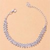Ankle Bracelets for Women Waterproof Tennis Rhinestone Anklets - 2 of 3
