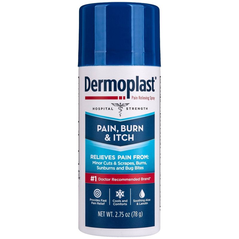 Dermoplast Pain Relief Spray for Minor Cuts, Burns and Bug Bites - 2.75oz, 1 of 9