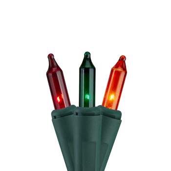 J. Hofert Co 140ct Multi-Color Everglow Chasing Mini Christmas Lights - 48ft, Green Wire