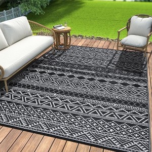 Waterproof Rugs  Reversible Outdoor Rug for Patio, RV and Camping - Lightweight Non-Slip All-Weather Carpet - Indoor/Outdoor Mat - 1 of 4