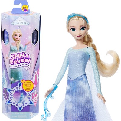 Disney Frozen Spin and Reveal Elsa Fashion 12.5" Doll and Accessories with 11 Surprises