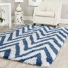 Chevron Shag SG250 Hand Tufted Indoor Rugs - Safavieh - 2 of 3