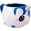 Seven20 Glitter Galaxy Blue Figural Unicorn Coffee Mug- Drink in the Cutest Ceramic Mug Ever- Gift for Kids, Teens, Adults, Women- Officially Licensed - 3 of 4