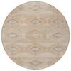 Copper And Gray Aztec Washable Indoor Outdoor Area Rug - 4 of 4