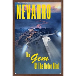 Trends International Star Wars: Nevarro - Visit Nevarro by Russell Walks 23 Framed Wall Poster Prints - 1 of 4