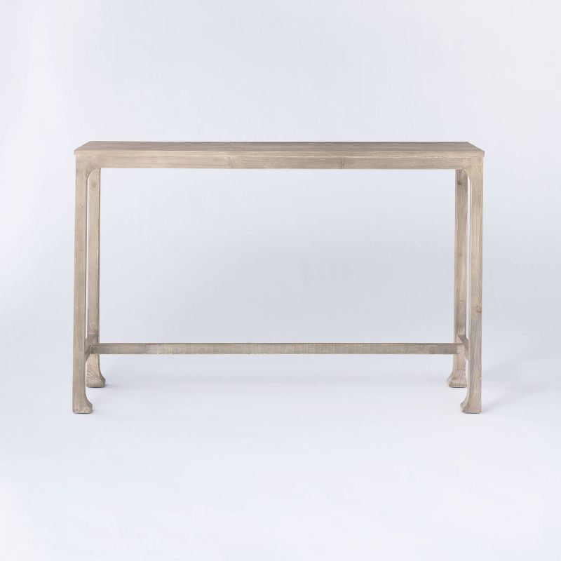 Belmont Shore Curved Foot Console Table Knock Down Natural - Threshold&#8482; designed with Studio McGee, 3 of 13