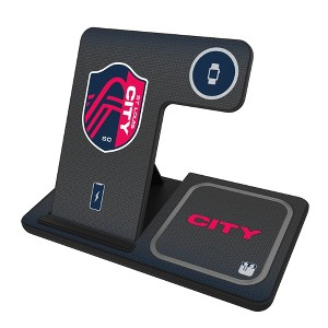 Keyscaper St. Louis CITY SC Linen 15-Watt 3 in 1 Charging Station - 1 of 4