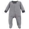 Touched by Nature Baby Boy Organic Cotton Zipper Sleep and Play 3pk, Fox, 6-9 Months - 3 of 4
