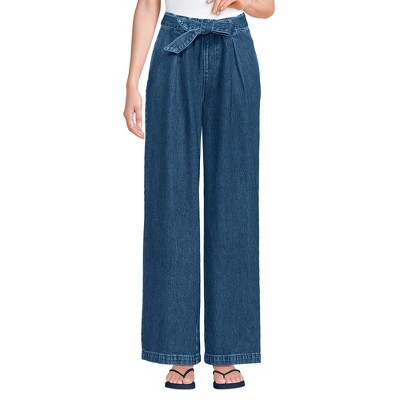 A New Day Women's Wide Leg Pull-On Pants – High Rise, Poplin, 68% Recycled Polyester, US Made