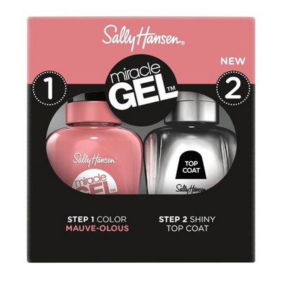 Sally Hansen Miracle Gel Nail Polish Duo Pack - 920 Mauve-olous - 1 fl oz