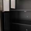 LIVAREEmlen Bamboo Baker's Racks, Freestanding Cabinet with 2 Doors, Floor Cabinet Organizer for Living Room, Kitchen, Entryway - 4 of 4