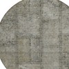 Taupe Brown And Beige Patchwork Washable Indoor Outdoor Area Rug - 4 of 4