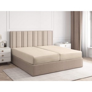 Premium Fitted Sheet Ultra Soft & Breathable - Deep Pocket for 8"-16" Mattresses - CGK Linens - 1 of 4