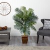 Nearly Natural 4.5-ft Golden Cane Palm with Decorative Container - 2 of 2