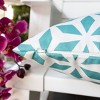 ChicFurnit Bed Pillows Crystal Burst Home Pillow Velvet Decor Pillow with Hidden Zipper Cotton Pillows for Living Room Decoration, Blue, 20"*1"*20" - 4 of 4