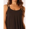 cheibear Women's U-neck double Straps Cami Tank Shorts 2 Piece Pajama Set - 4 of 4