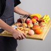 Large Bamboo Cutting Board, Wooden Cutting Board for Kitchen with Handles and Juice Groove, Chopping Board - 2 of 4