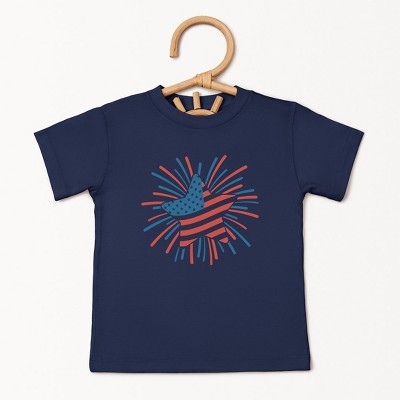 The Juniper Shop Star Flag Firework Toddler Short Sleeve Tee