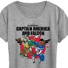 Women's - Marvel - Captain America Cap A Falcon Team Up Short Sleeve Graphic T-Shirt - 2 of 4
