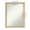 Amanti Art Mila Half-Inch-Bevel Wood Framed Bathroom Vanity Wall Mirror - 3 of 4