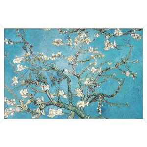 Trends International Almond Branches In Bloom by Vincent van Gogh Framed Wall Poster Prints - 1 of 4