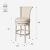 Maven Lane Pullman Swivel Bar Stools with Fabric - 2 of 4
