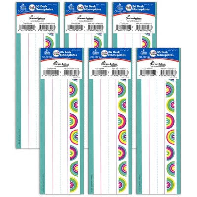 Carson Dellosa Education Kind Vibes Name Plates, 36 Per Pack, 6 Packs