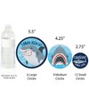 Big Dot of Happiness Shark Zone - Jawsome Party or Birthday Party Giant Circle Confetti - Party Décor - Large Confetti 27 Count - 3 of 4