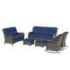 UPTION 6-Piece Wicker Outdoor Patio Conversation Set - 2 of 4
