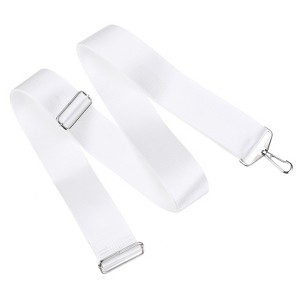 Unique Bargains Adjustable Height Tennis Net Center Strap 2 x 7.2 Inch White - 1 of 4