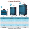 BEAFUP Hardshell Luggage Sets,  20"+24" Set of 3 Luggages and Cosmetic Case Spinner Suitcase with TSA Lock Lightweight - 3 of 4