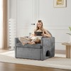 NicBex Modern Accent Chair Oversized Armchair Single Sofa Chenille Lounge Chair for Living Room, Bedroom - 2 of 4