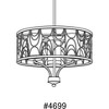 Progress Lighting Cirrine 3-Light Chandelier, Antique Bronze, Etched White Glass - 2 of 4