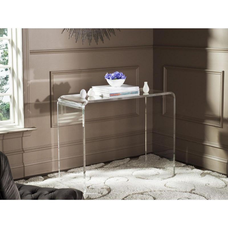 Atka Acrylic Console Table - Clear - Safavieh., 2 of 5