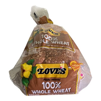 Love's Royal Hearth 100% Whole Wheat Bread - 24oz