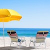 Sevobal Outdoor Portable Chairs Folding Beach Chair with Steel Frame and Oxford Fabric for Lawn and Backyard, Multicolored, 22"*23.6"*24.8" - 2 of 4