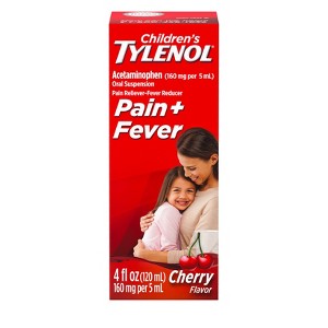 Children's Tylenol Pain + Fever Relief Liquid - Acetaminophen - Cherry - 4 fl oz - 1 of 4