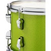 PDP by DW New Yorker 4-Piece Shell Pack With 16" Bass Drum Electric Green Sparkle - 3 of 4