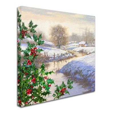 Trademark Fine Art -The Macneil Studio 'Christmas Stream' Canvas Art