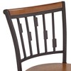 Kensington Hill Rookery Hammered Bronze and Wood Adjustable Swivel Bar Stool - 3 of 4