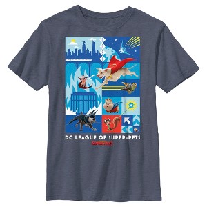 Boy's DC League of Super-Pets Battle Ready Poster T-Shirt - 1 of 4
