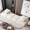 Oversized 141.73" Sparkling Chenille Tufted Modular Sectional Sofa with 4 Pillows, No Assembly and 4 PCS DIY Combination - 4 of 4