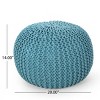 Accent Pouf Modern with Knit Weave Texture for Living Room 20in-3irtyhousy - 4 of 4