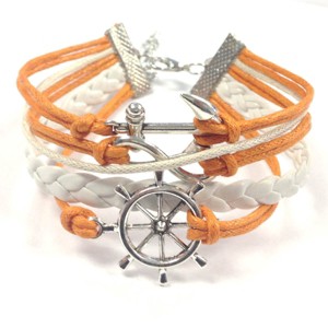 Wrapables Vintage Leather and Rope Infinity Bracelet - 1 of 4
