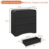 3 Drawer Dressers for Bedroom, 32" Wide Wood Storage Dresser Chest of Drawers Organizer - 3 of 4