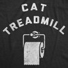 Womens Funny T Shirts Cat Treadmill Sarcastic Toilet Paper Graphic Novelty Tee for Ladies - Crazy Dog Women's T Shirt For Cat Lovers - 2 of 4